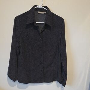 Croft & Barrow Black Blouse